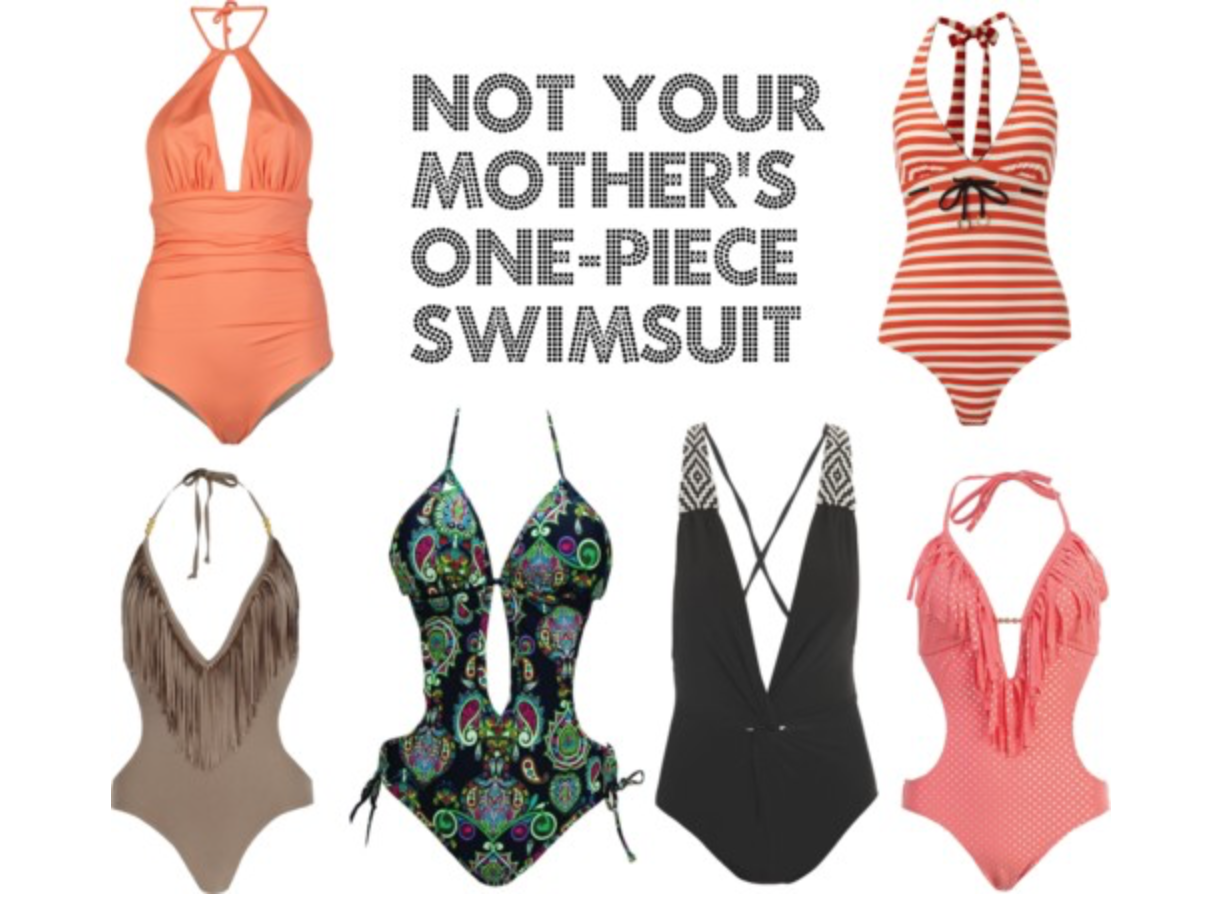 Not Your Mother’s One-Piece Swimsuit