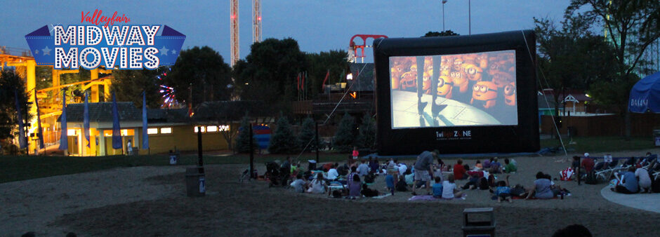 Outdoor Midway Movies in the Park at Valleyfair