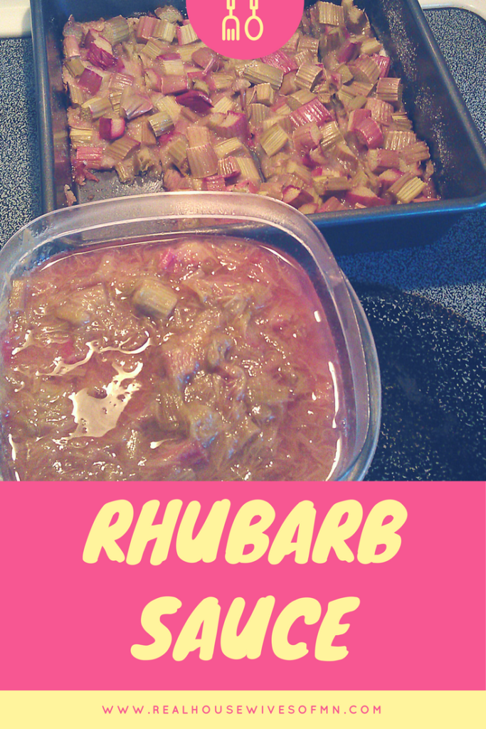 homemade rhubarb sauce