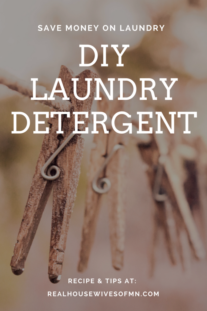 DIY laundry detergent to save money