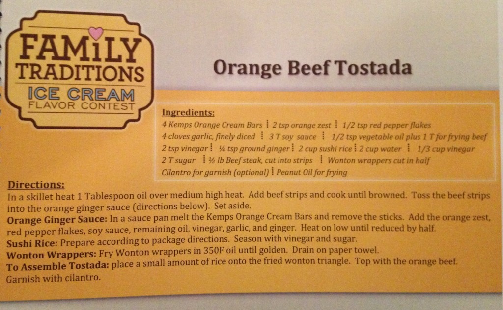 orange beef tostada recipe