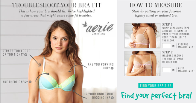 Aerie Bra Fitting Guide Makes Online Shopping Easier Real Housewives of Minnesota