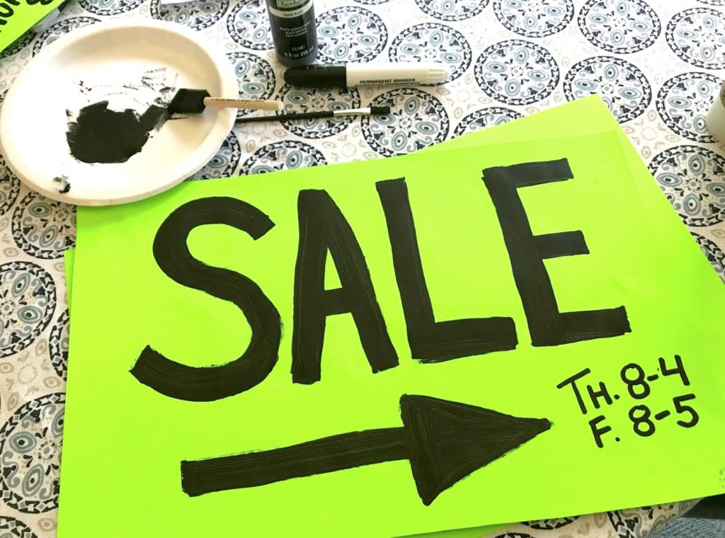 tips for a successful garage sale