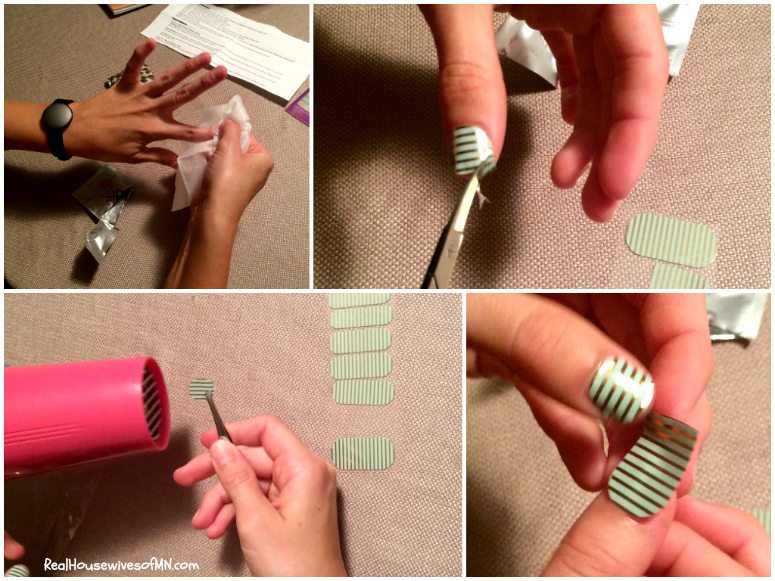 Putting on Jamberry Nails #shop