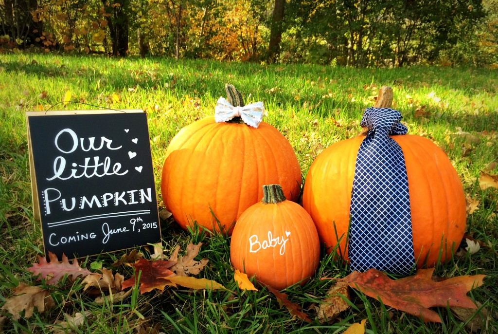 Little Pumpkin baby announcement