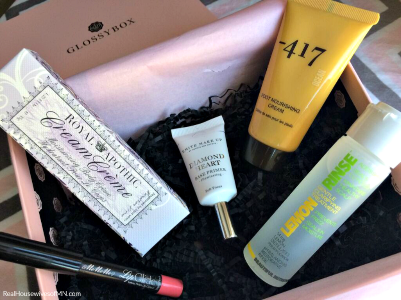 beauty samples from glossybox
