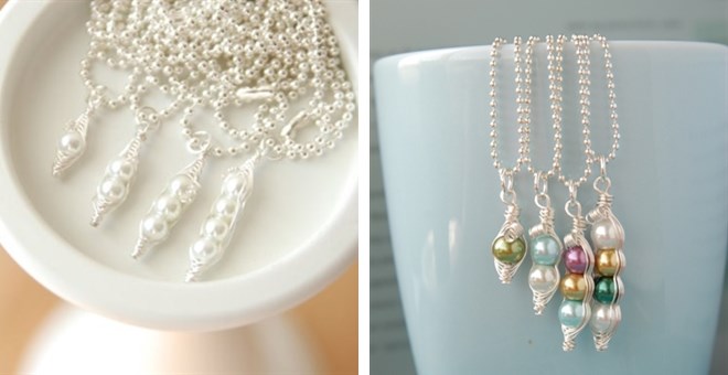 mama's sweet pea necklace