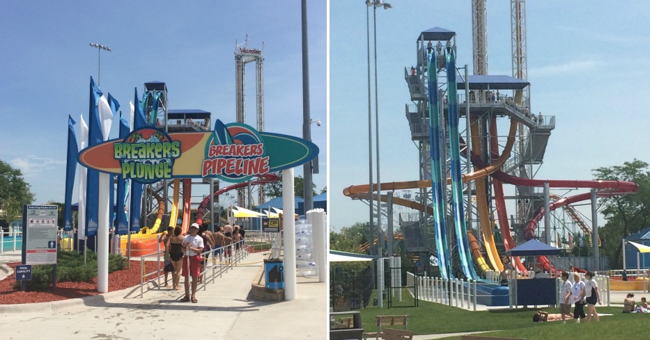 breakers plunge slides valleyfair minnesota