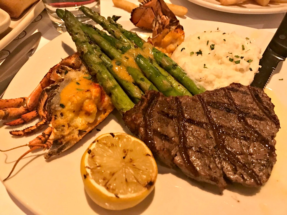 Filet & Lobster Thermidor at Bonefish Grill