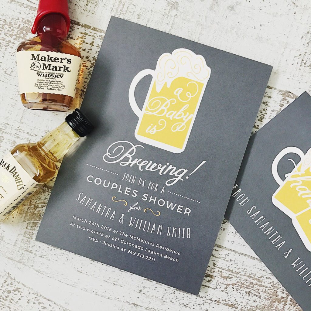 baby is brewing shower invite