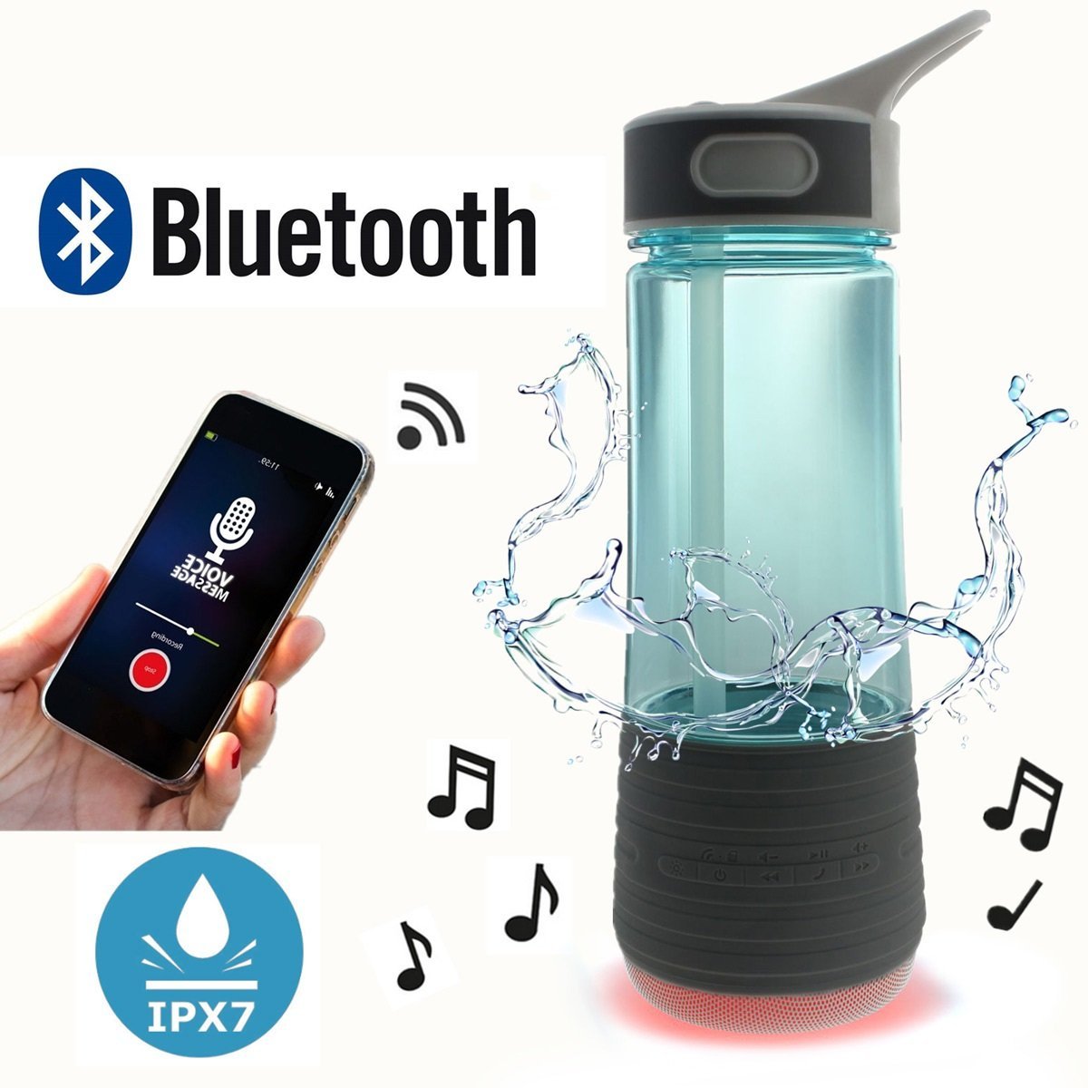 bluetooth water bottle speaker