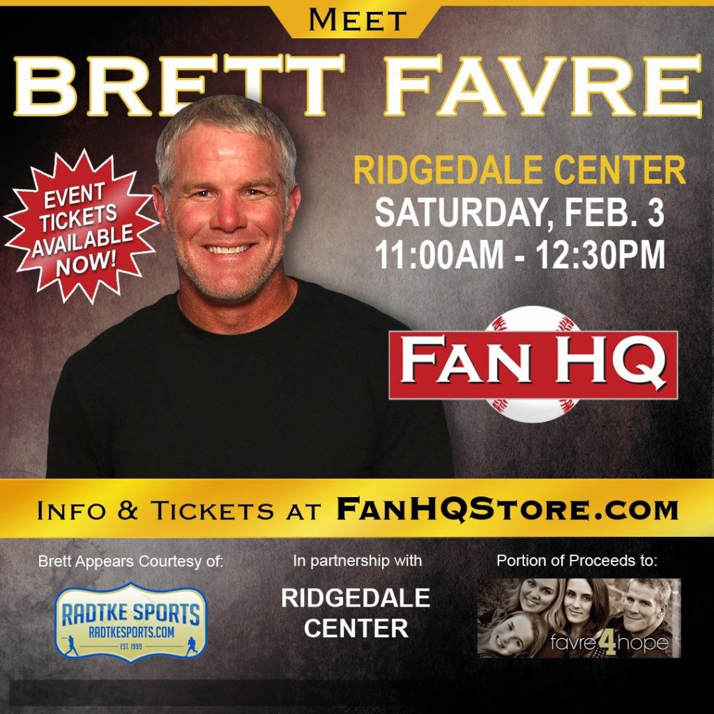 Brett Favre meet and greet at ridgedale