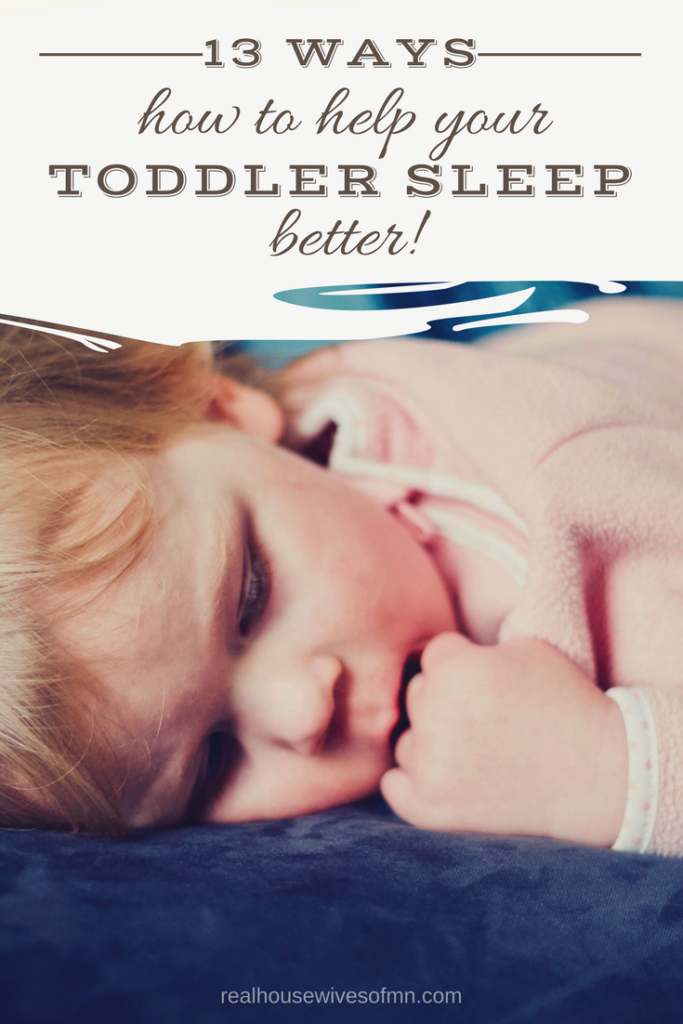 how to help your toddler sleep better at night