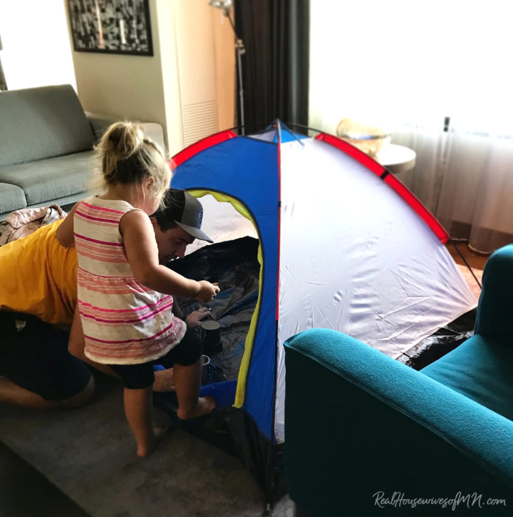 Our Indoor Camping Adventure at Radisson Blu - Real Housewives of Minnesota