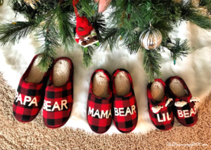 momma bear and papa bear slippers