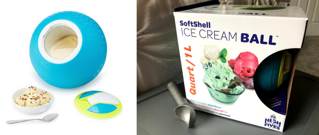 soft-shell ice cream ball