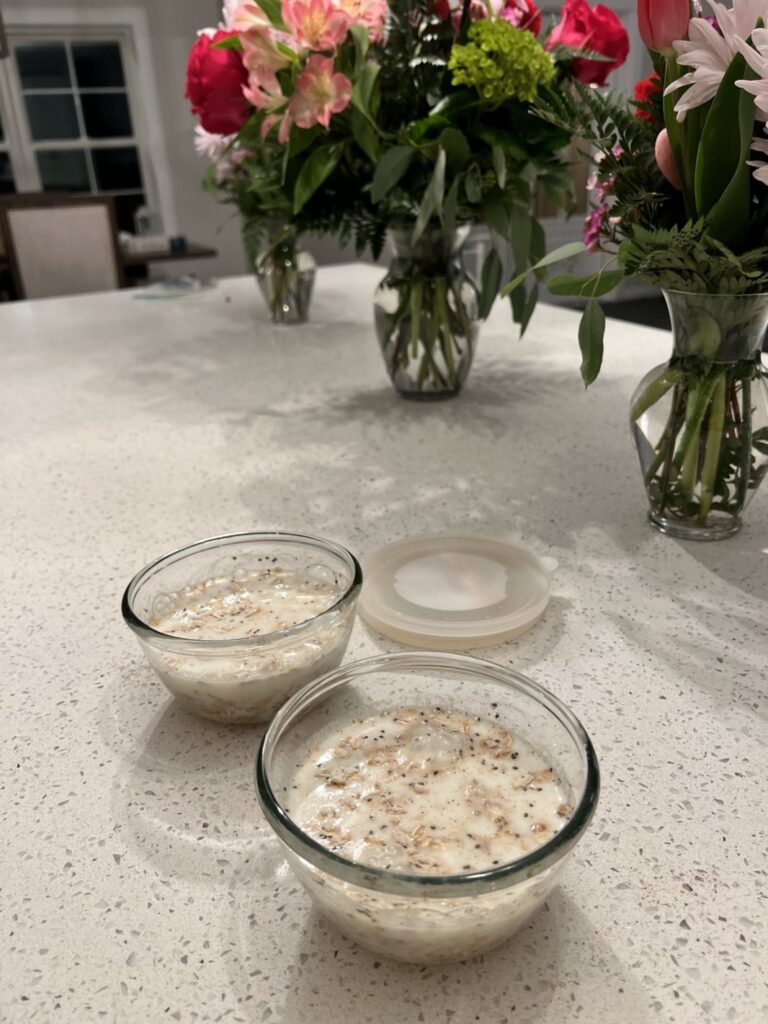 apple pie overnight oats tutorial